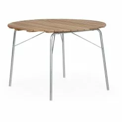 Brafab 56:An Dining Table 110, Galvanized/Teak