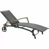 Brafab Andy Restbed, Teak/Black