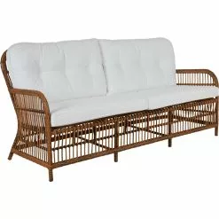 Brafab Anemon Bank 3-zits, Naturel/Wit