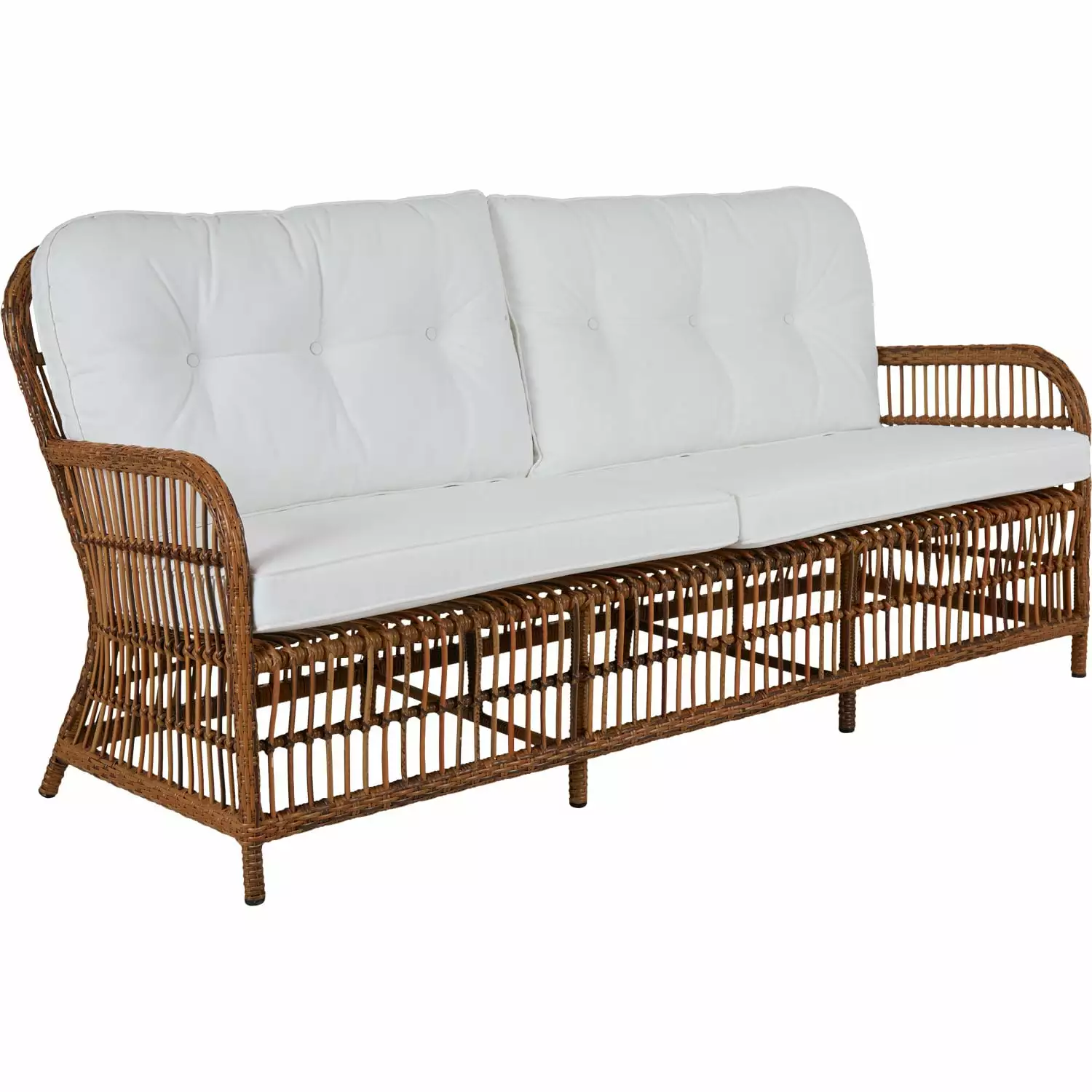 Brafab Anemon Bank 3-zits, Naturel/Wit