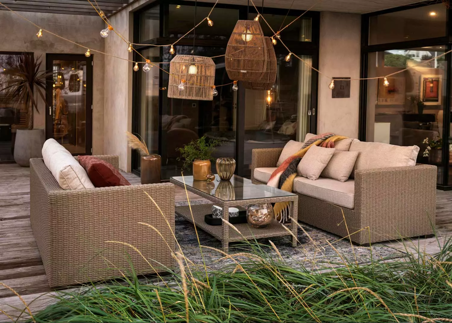 Brafab Funkia Salontafel 90x90x50 Cm, Beige - Afbeelding 2