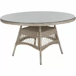 Brafab Kamomill Eettafel Ø130x73 Cm, Beige