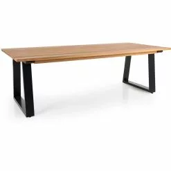 Brafab Laurion Dining Table 230x100, Teak/Black Alu
