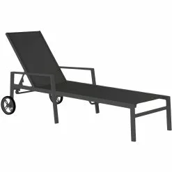 Brafab Leone Ligbed Aluminium , Matzwart / Grijs