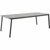 Brafab Lyra Eettafel 100x220x73 Cm, Zwart/Zand