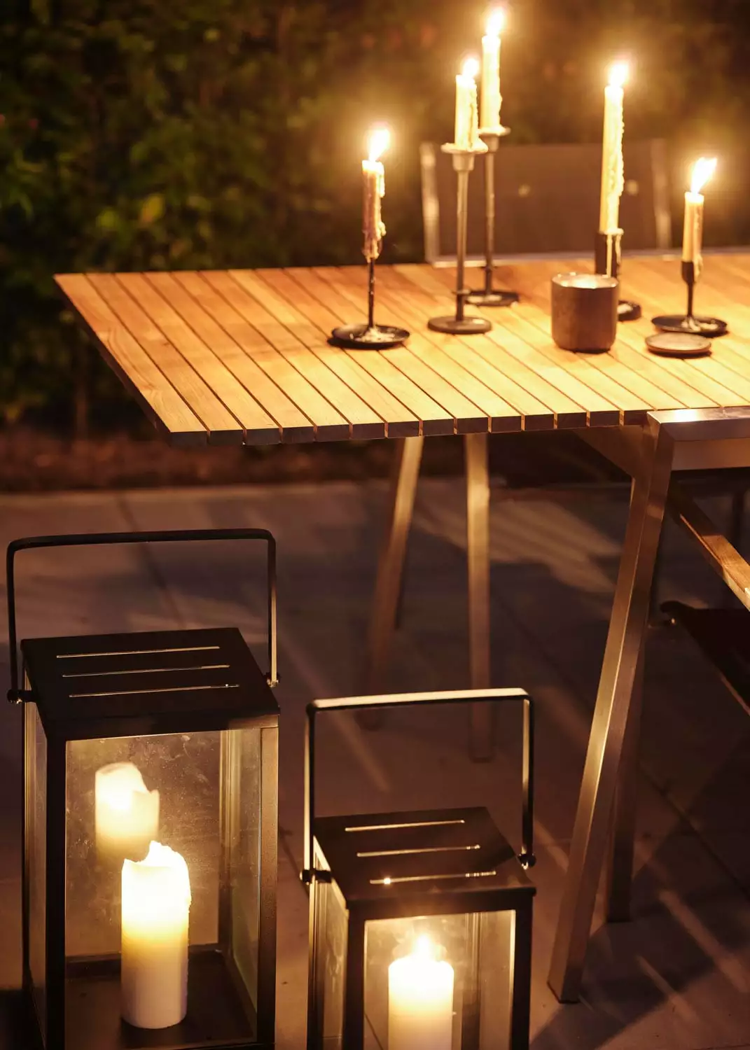 Brafab Naos Eettafel 100x220-320 Cm, Roestvrij Staal/Teak - Afbeelding 6