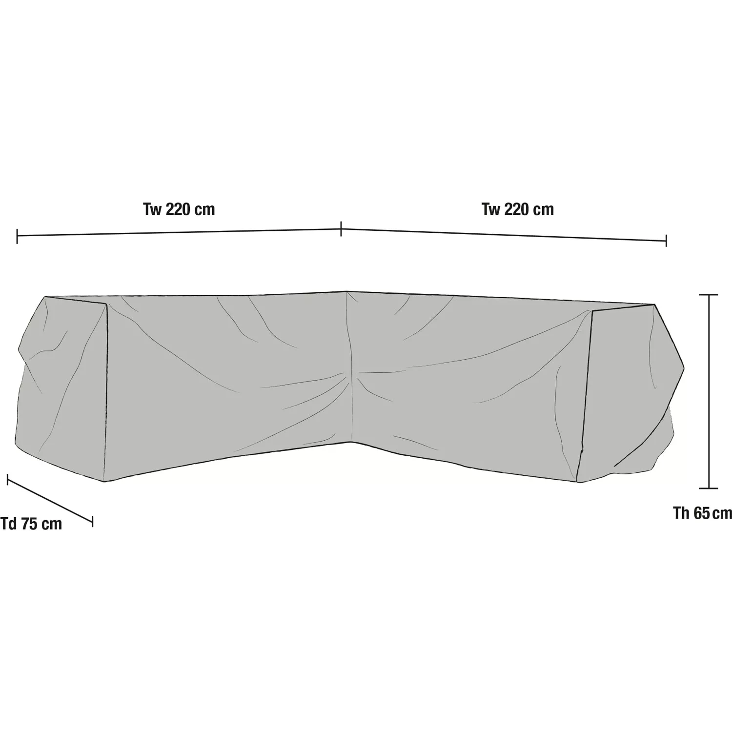 Brafab Sofa Cover 220x75x65 - Afbeelding 2