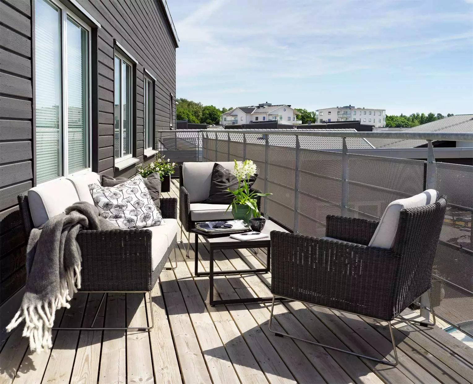 Brafab Talance Coffee Table 80x80cm H45, Black / Dark Grey - Afbeelding 4