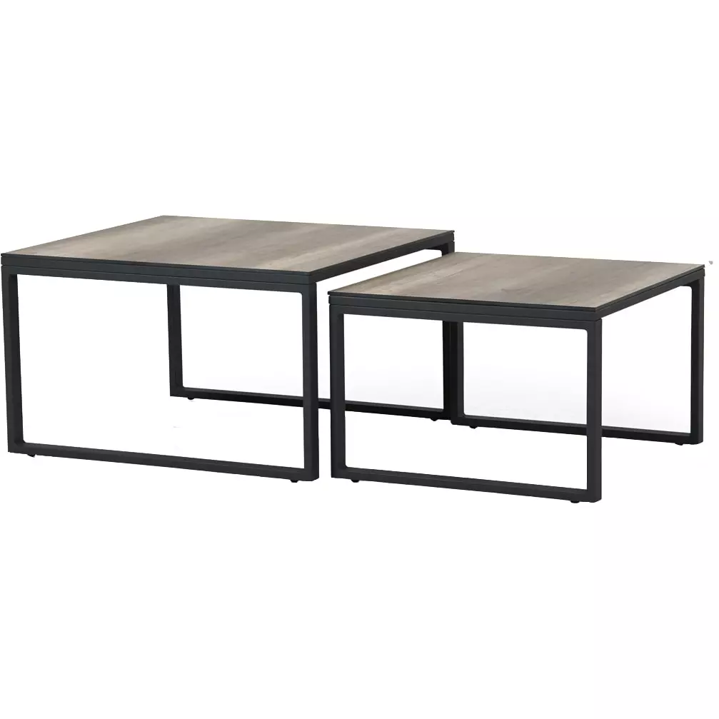 Brafab Talance Coffee Table 80x80cm H45, Black / Dark Grey - Afbeelding 2