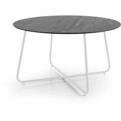 Brafab Taverny Coffee Table Ø85, White / Dark Grey