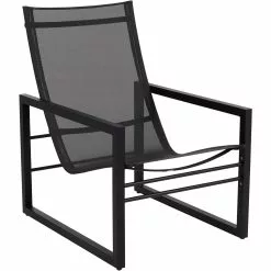 Brafab Vevi Fauteuil Aluminium , Zwart