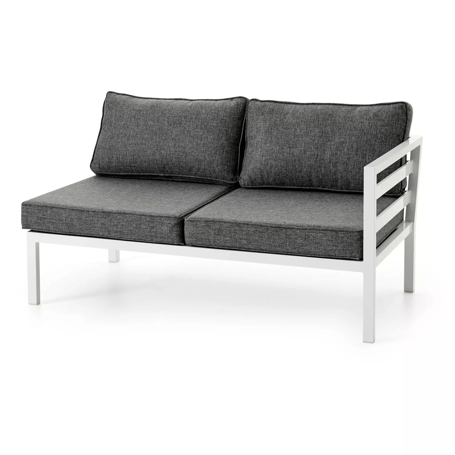 Brafab Weldon Hoekbank 5-zits, Wit/Grijs - Afbeelding 2