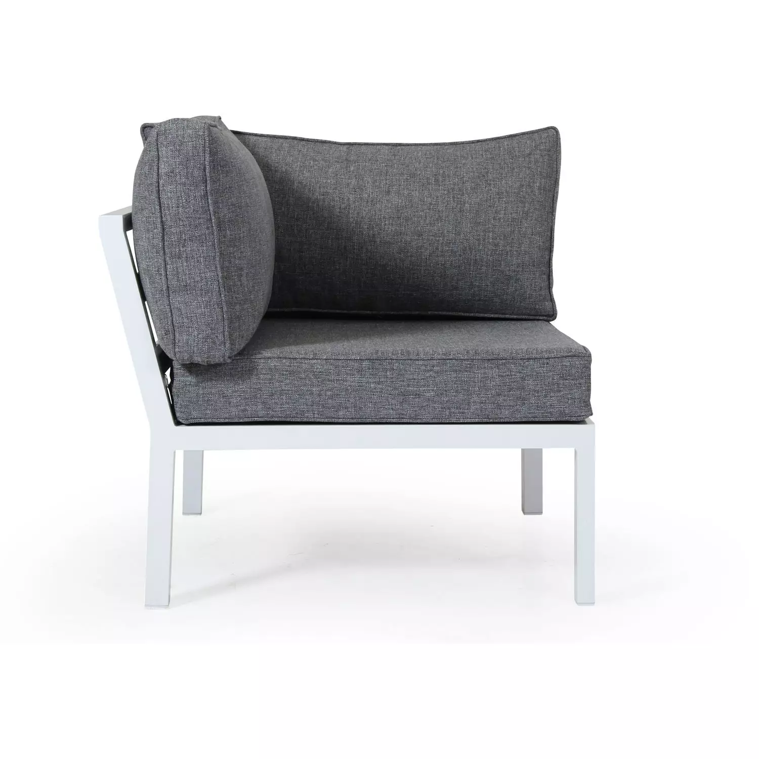 Brafab Weldon Hoekbank 5-zits, Wit/Grijs - Afbeelding 4