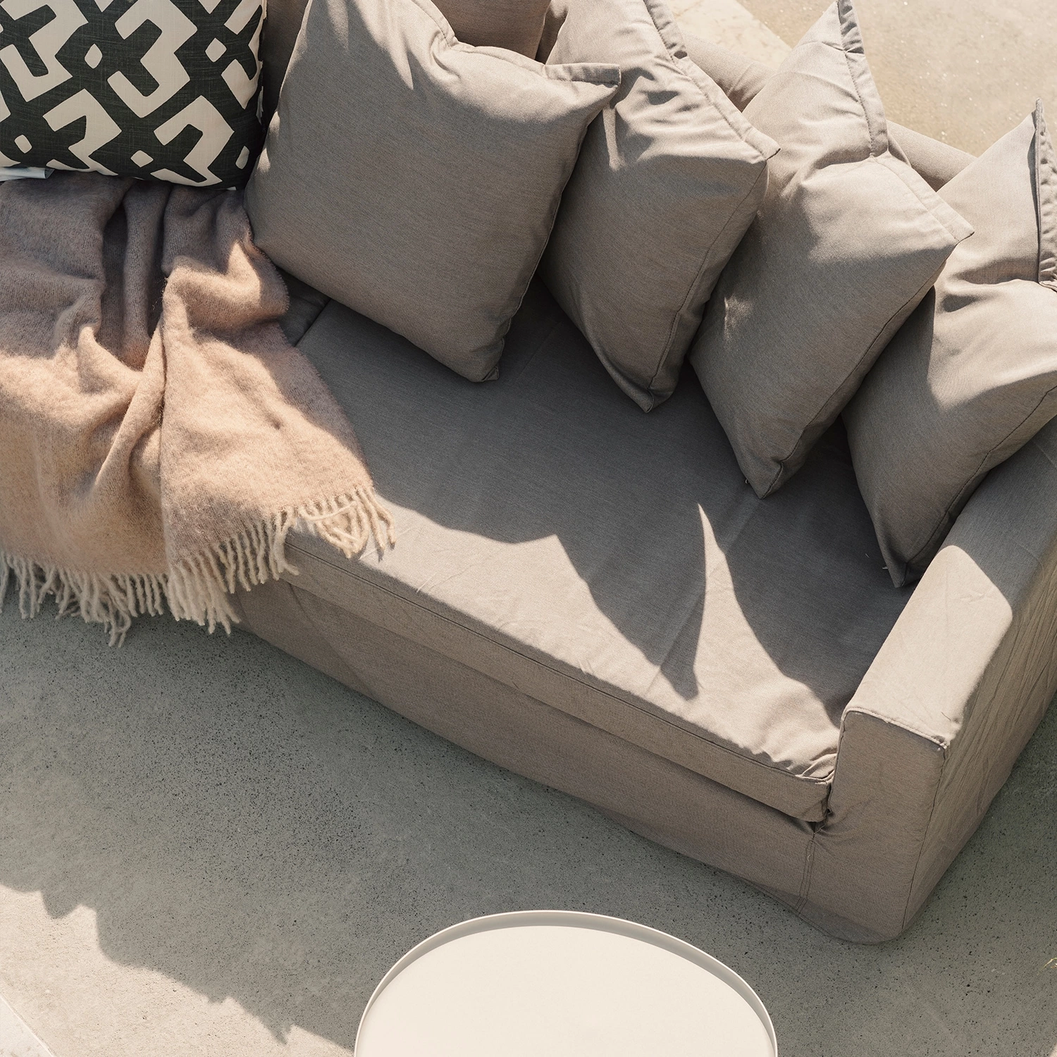 Decotique Le Grand Air 3-Zitsbank Voor Buiten Sunbrella, Taupe - Afbeelding 5