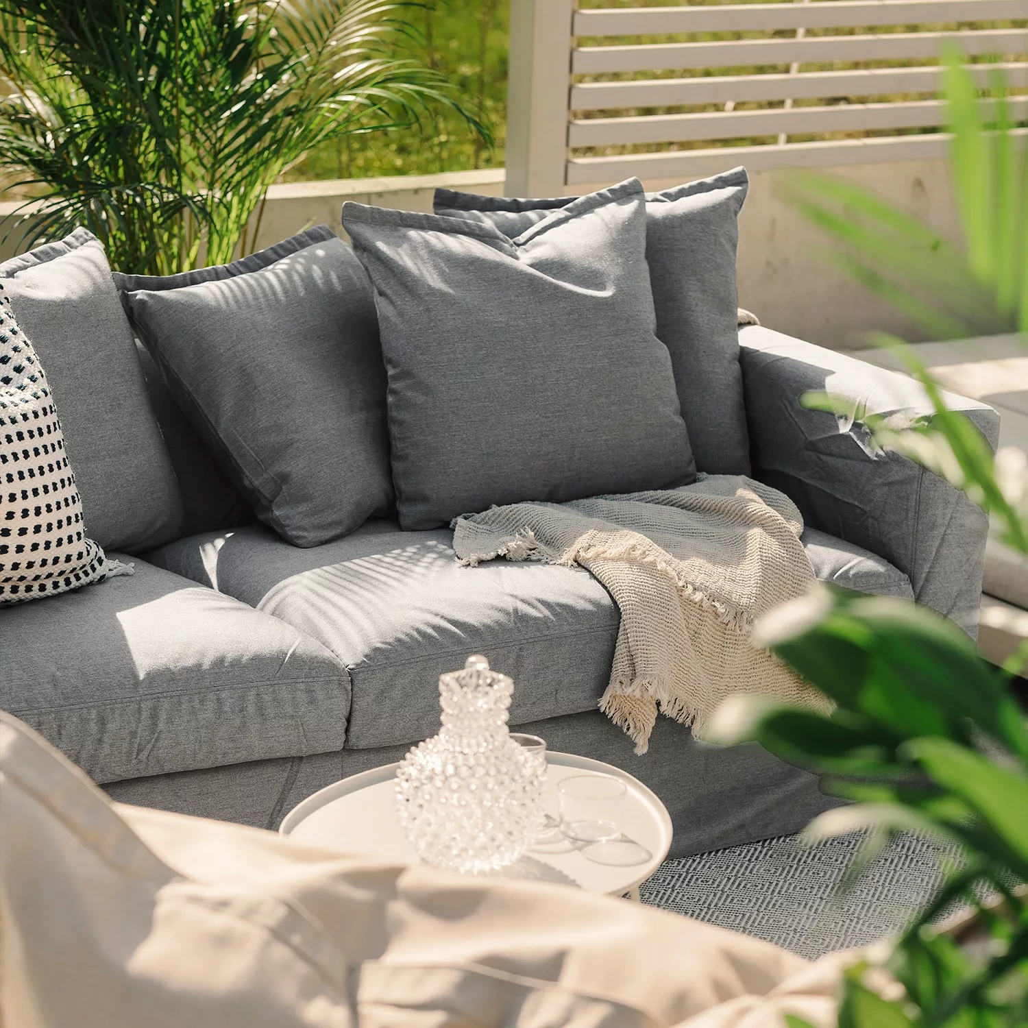 Decotique Le Grand Air 3-Zitsbank Voor Buiten Sunbrella, Flanelle - Afbeelding 4