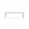 Ethimo Flat XL Eettafel Verlengbaar 240-360x100 Cm, Warm White
