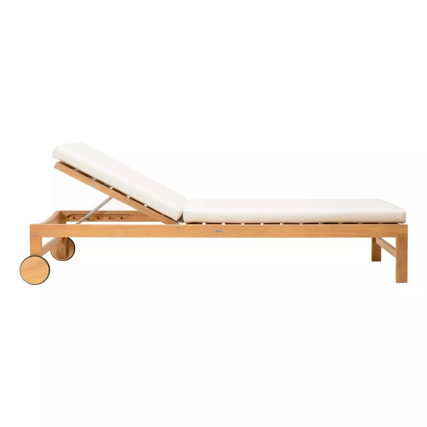 Ethimo Sand Ligbed Met Kussen, Teak / Wit - Afbeelding 2