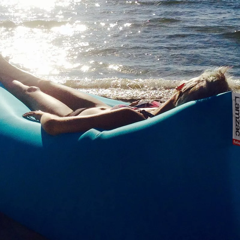 Fatboy Lamzac 3.0 Zitkussen, Sky Blue - Afbeelding 4