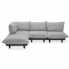 Fatboy Paletti Modulaire Bank 3-zits Met Chaise Longue, Rock Grey