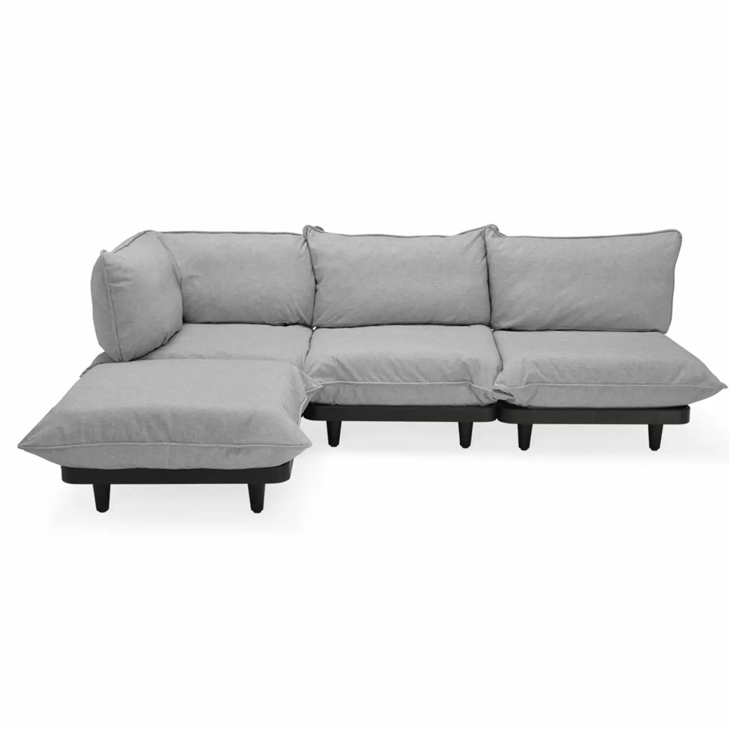 Fatboy Paletti Modulaire Bank 3-zits Met Chaise Longue, Rock Grey