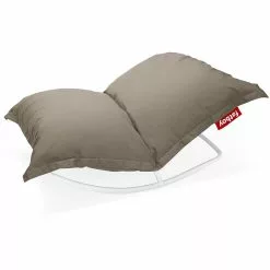 Fatboy Rock 'n Roll Rocking Chair Lightgrey With Bean Bag, Grey Taupe