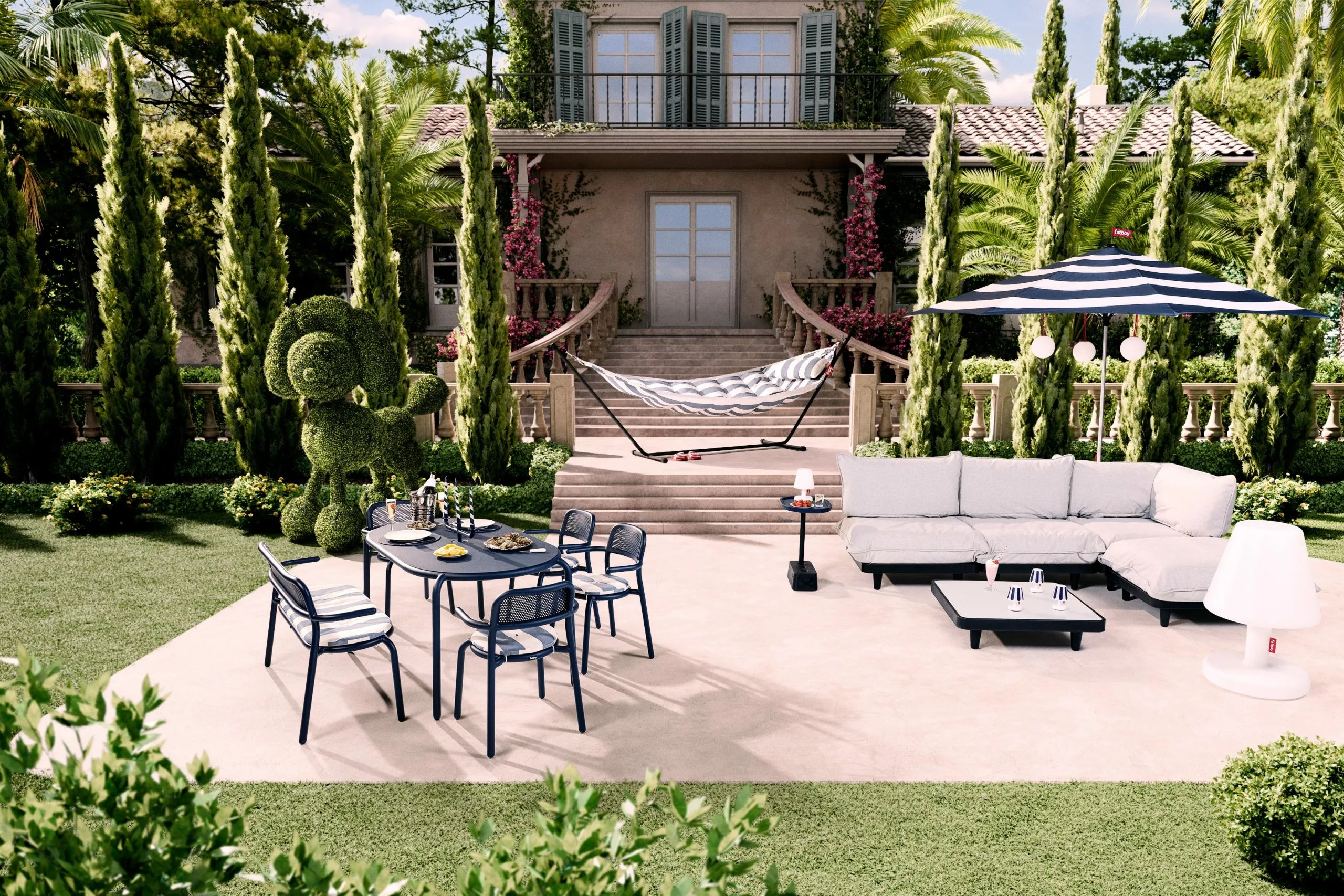 Fatboy Toní Bankski Garden Bench, Pine Green - Afbeelding 5