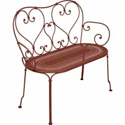 Fermob 1905 Bench, Red Ochre