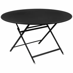 Fermob Caractere Foliding Table 128 Cm, Liquorice