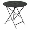 Fermob Floréal Table Ø77 Cm, Liquorice