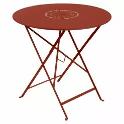 Fermob Floral Table Ø77 Cm, Red Ochre