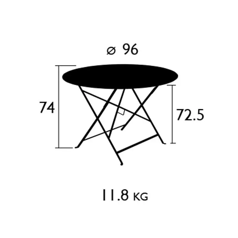 Fermob Floréal Table Ø96, Cotton White - Afbeelding 6