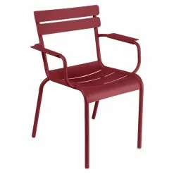 Fermob Luxembourg Armchair, Chili