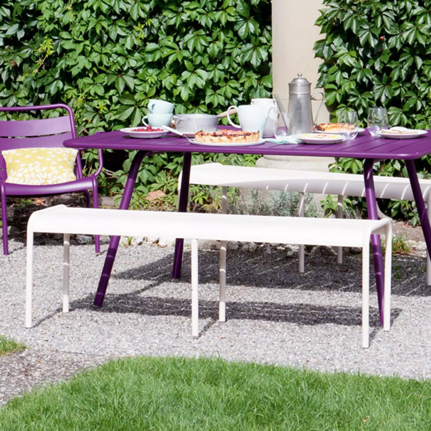 Fermob Luxembourg Bench 145, Liquorice - Afbeelding 2