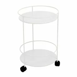 Fermob Small Table Wheels Ø40 Cm, Cotton White