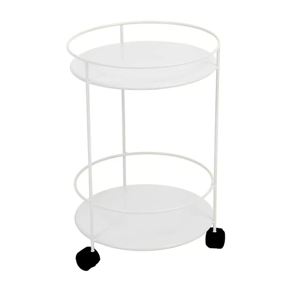 Fermob Small Table Wheels Ø40 Cm, Cotton White