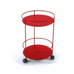 Fermob Small Table Wheels Ă40 Cm, Chili