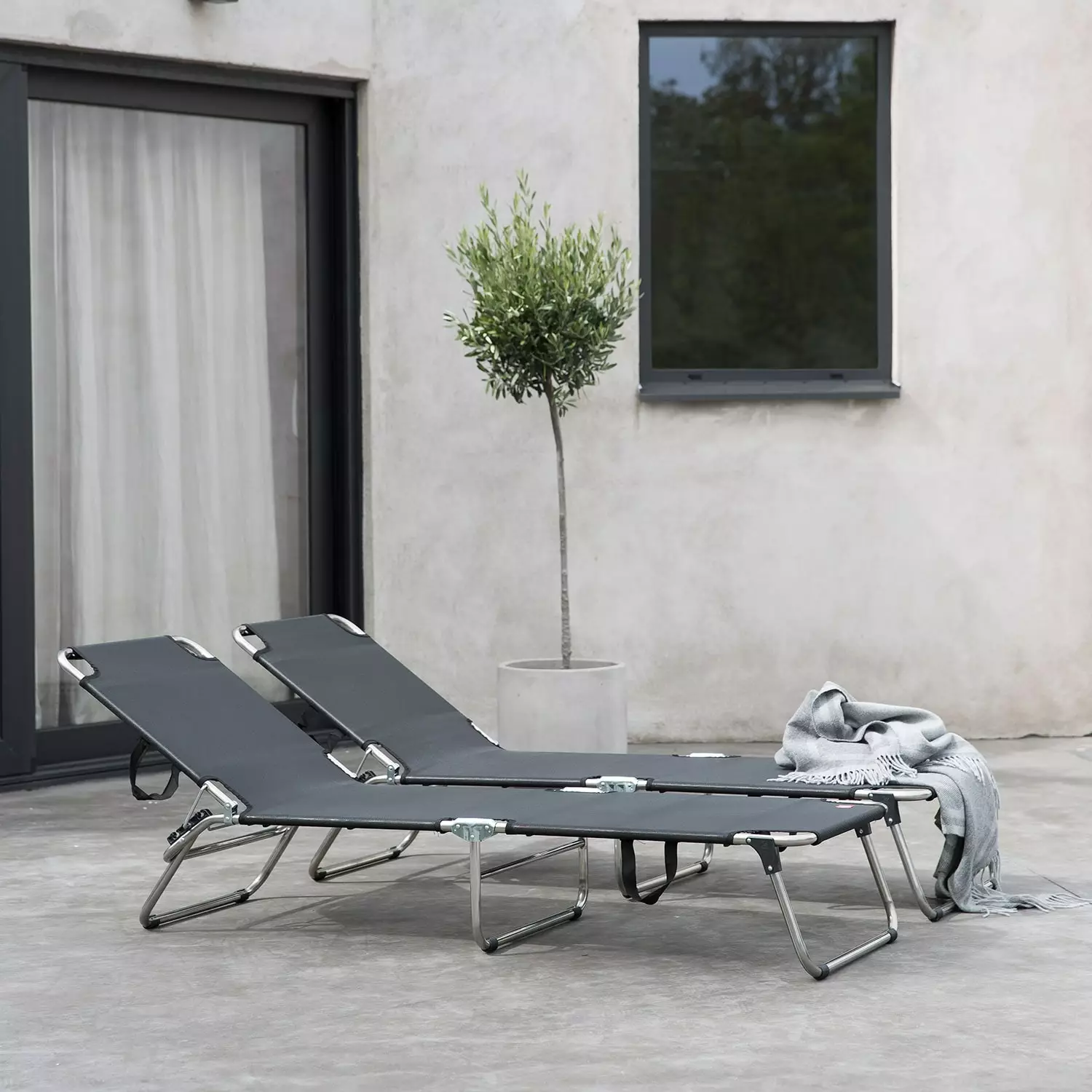 FIAM Amigo Sunbed, Black - Afbeelding 2