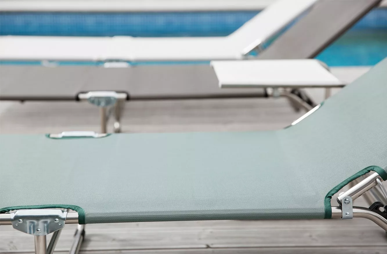 FIAM Amigo Sunbed, Sage Green - Afbeelding 4