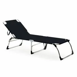 FIAM Amigo XXL Sunbed, Black