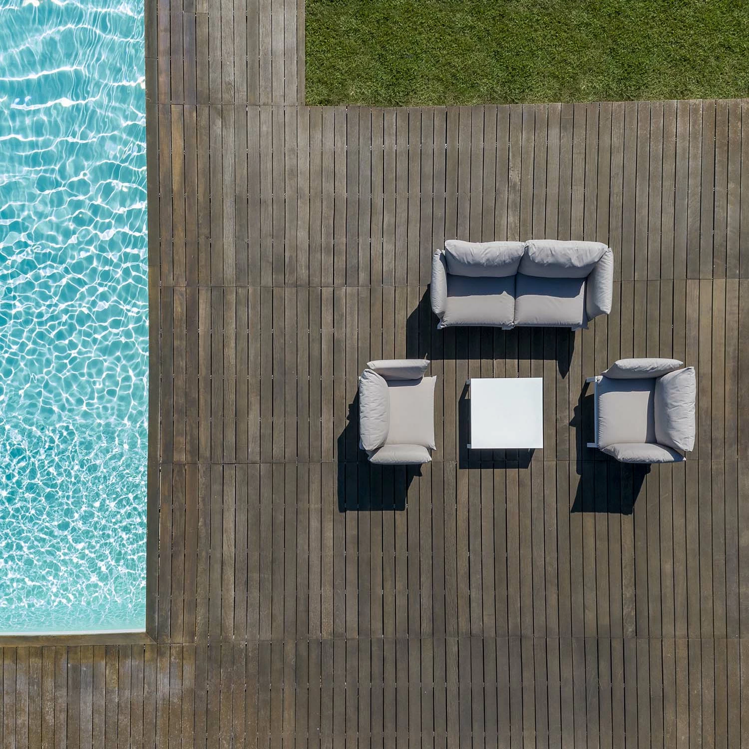 FIAM Domino Sofa 2-Seater, Beige/White - Afbeelding 2