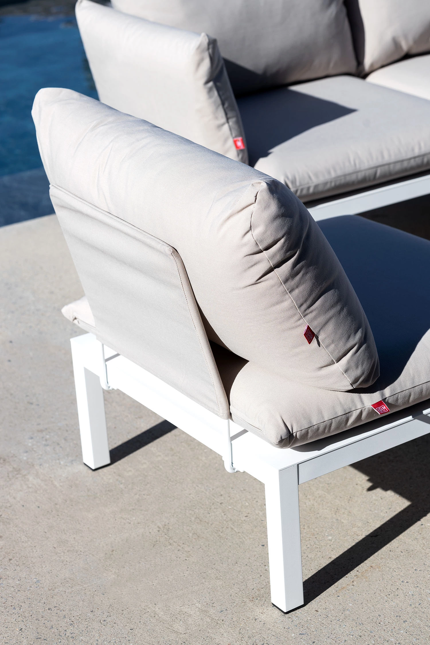 FIAM Domino Sofa 2-Seater, Beige/White - Afbeelding 4