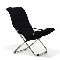 FIAM Fiesta Soft Deck Chair, Black