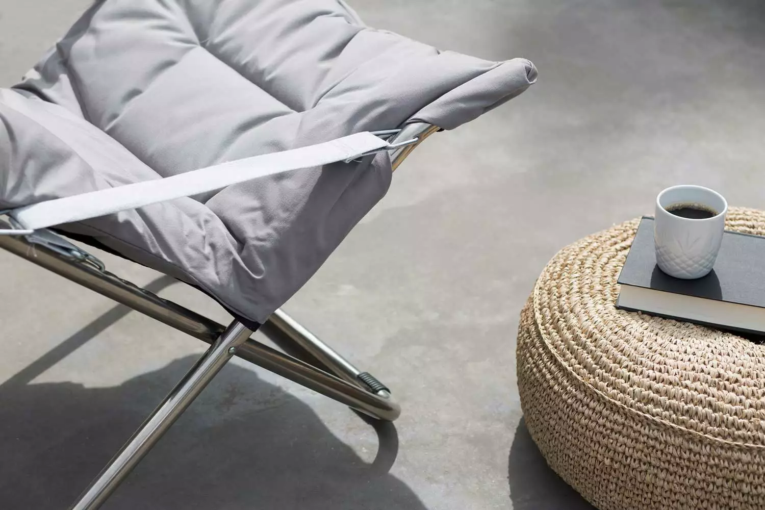 FIAM Fiesta Soft Deck Chair, Grey - Afbeelding 5