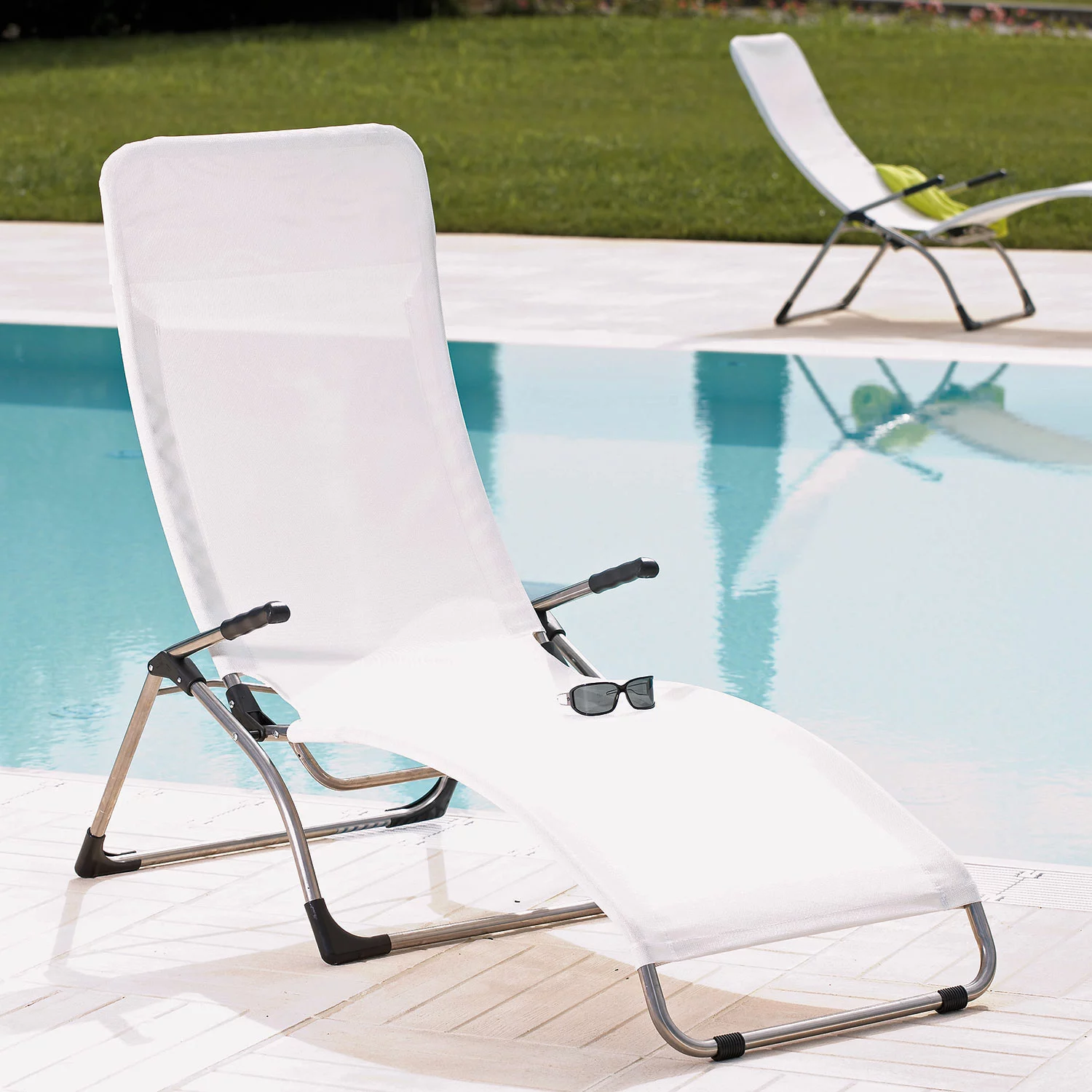 FIAM Samba Deck Chair, White - Afbeelding 2