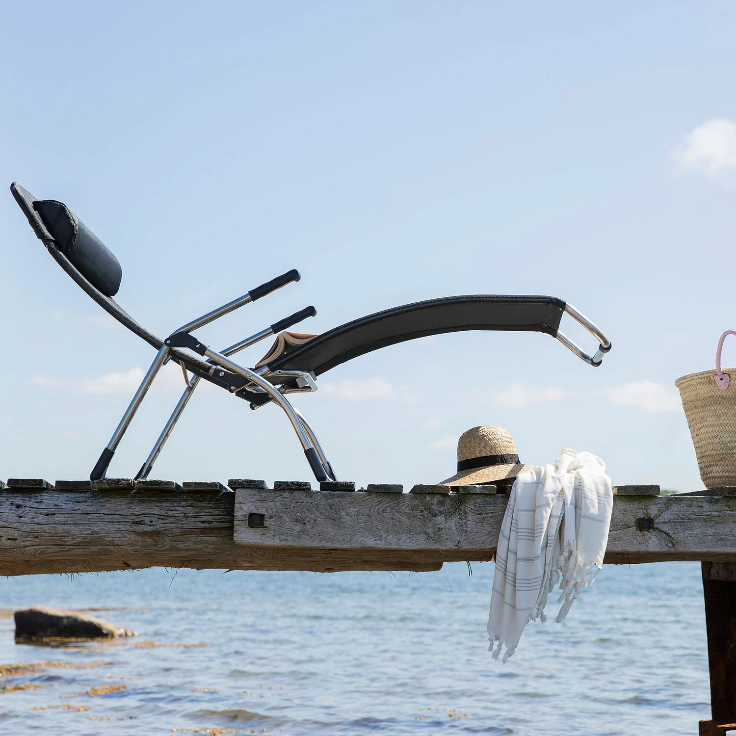 FIAM Samba Deck Chair, Black - Afbeelding 2