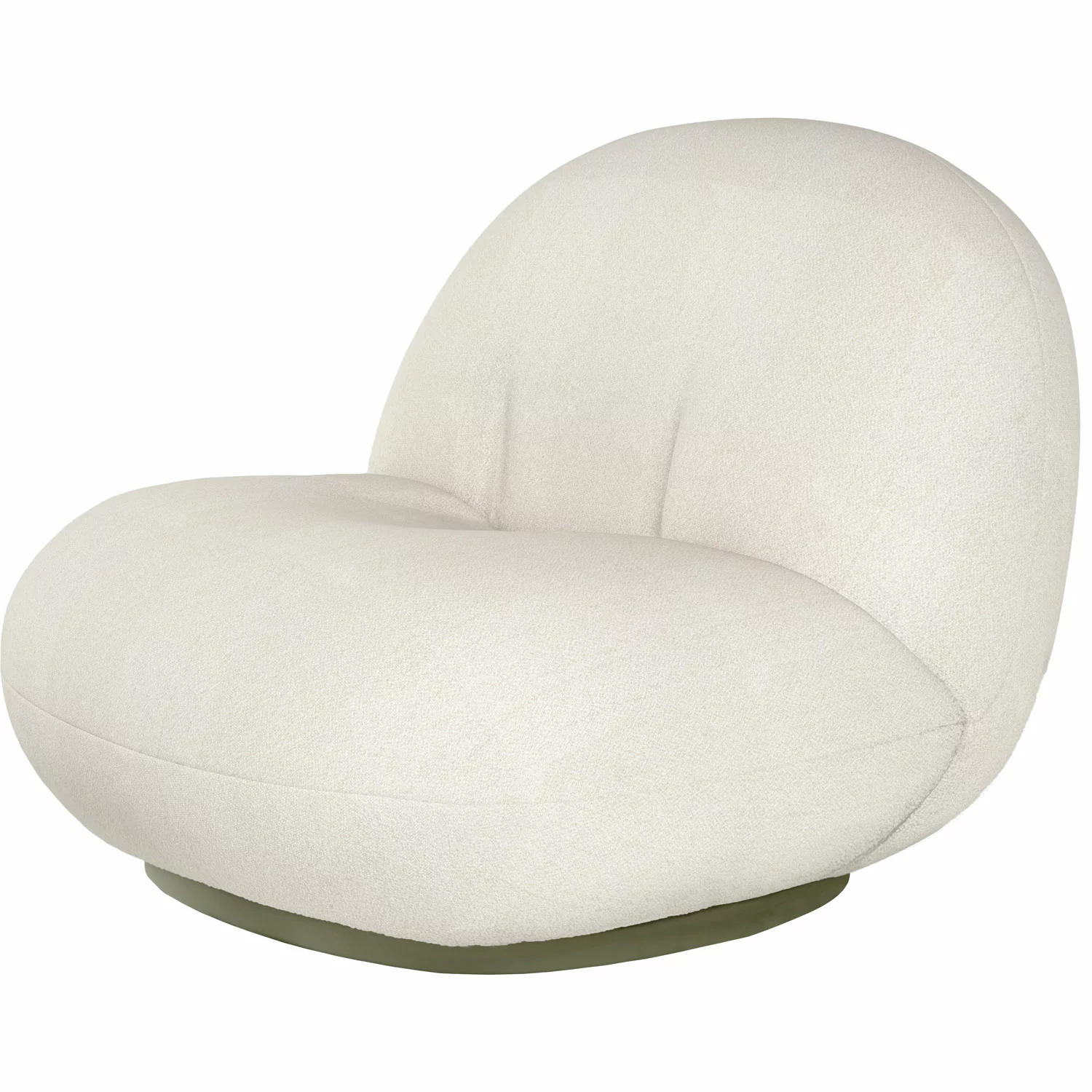 Gubi Pacha Outdoor Loungestoel, Limonta Lorkey 40, Mosgroene Voet - Afbeelding 2