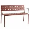 Hay Balcony Bank Met Armleuning, Iron Red