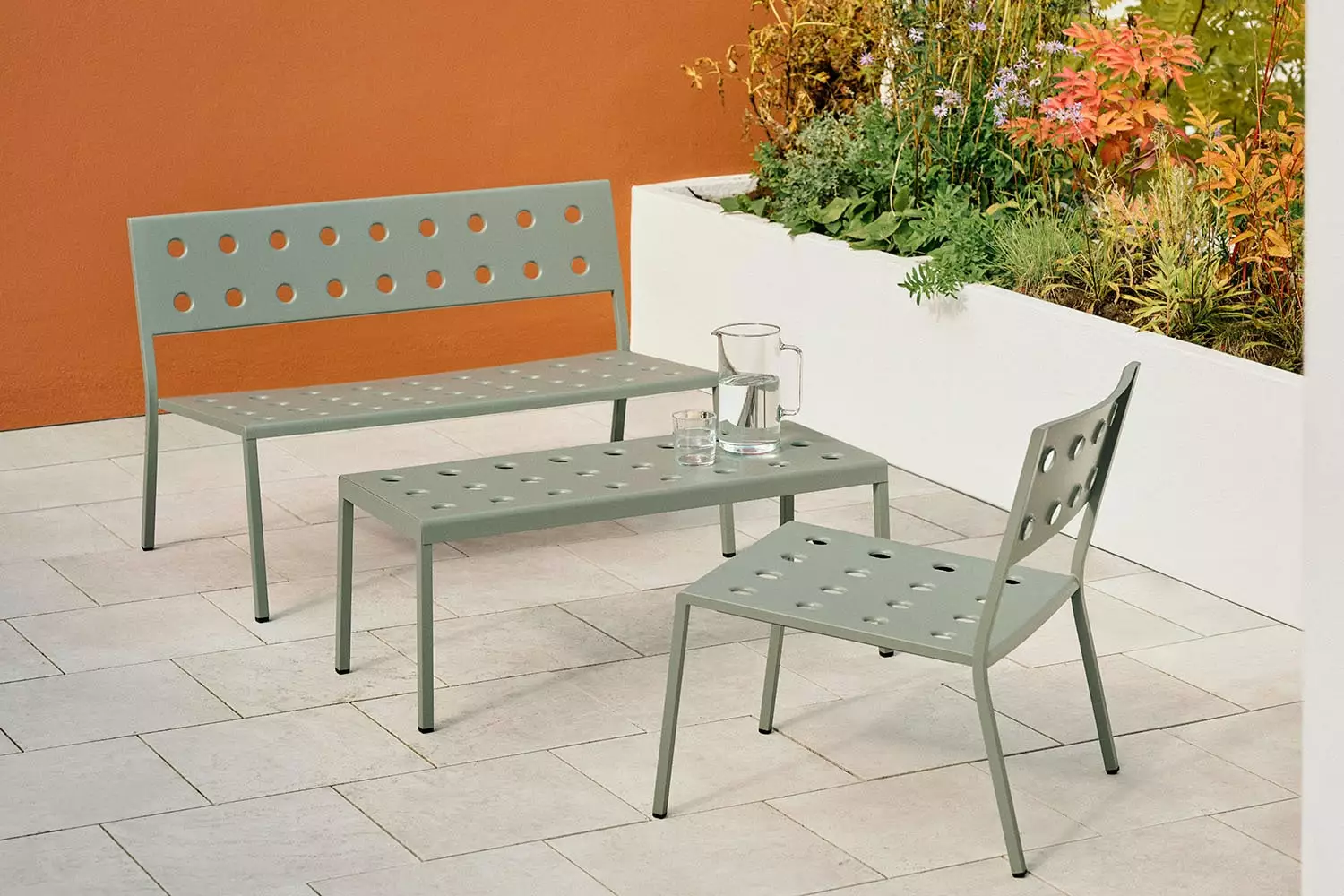 Hay Balcony Loungetafel 41x96,5 Cm, Desert Green - Afbeelding 2