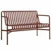 Hay Palissade Dining Bench Armrest- Iron Red Bank
