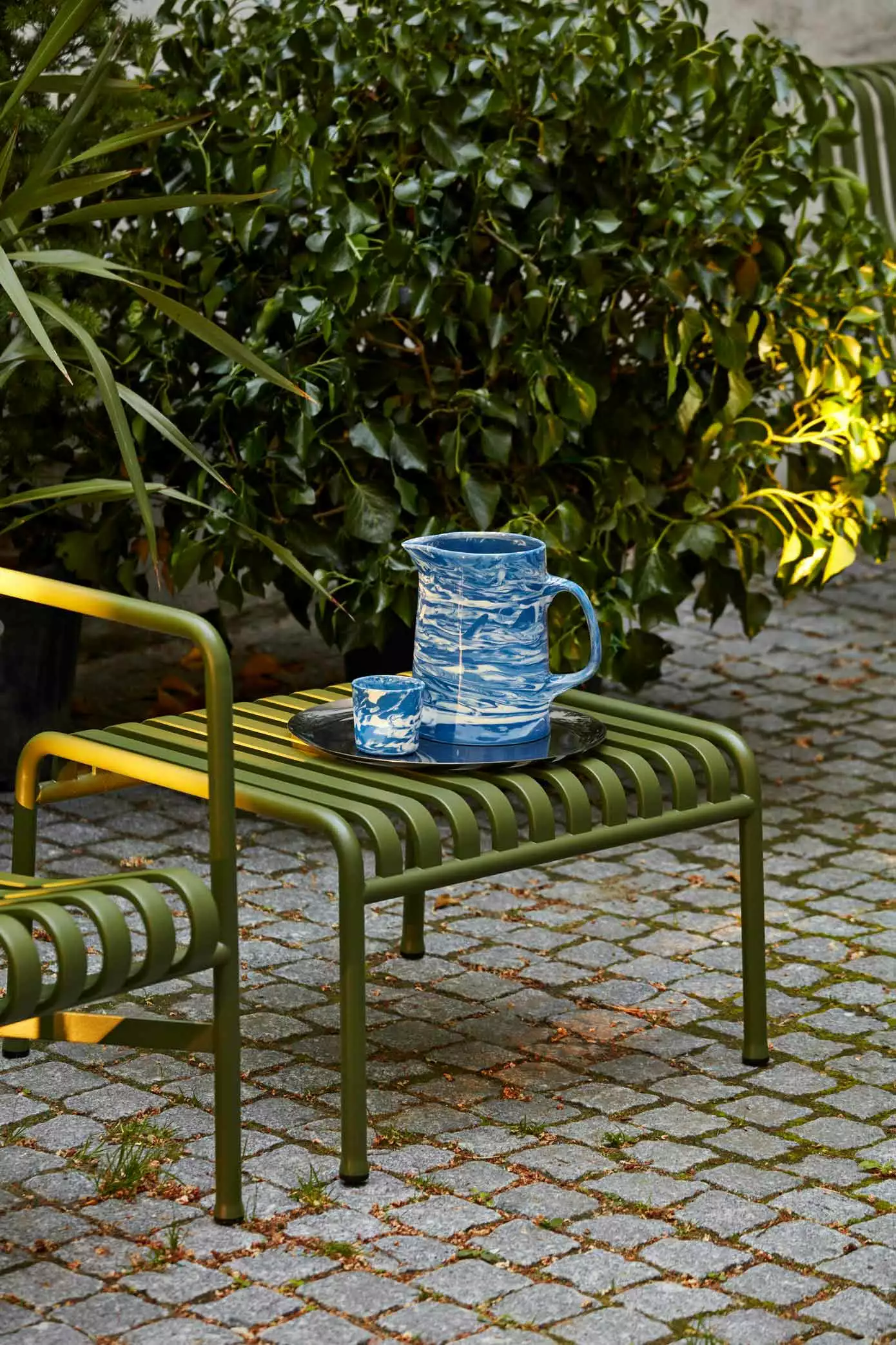 Hay Palissade Voetenbank, Olijfgroen - Afbeelding 4